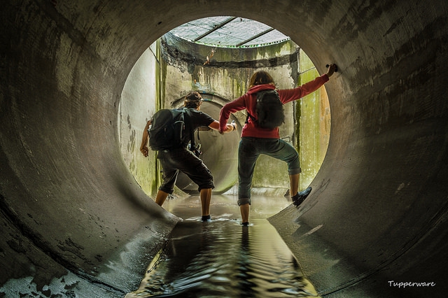 two urbex clowns